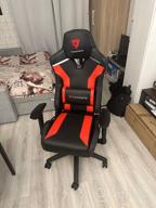 img 2 attached to Computer chair ThunderX3 TC3 gaming chair, upholstery: imitation leather, color: Ember Red review by Micha Banasiewicz ᠌