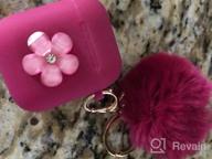 img 1 attached to Soft Silicone AirPods 3 Case Cover With Fur Ball Keychain - Shockproof Protective Cover For 2021 Version Charging Case With Visible Front LED - Ideal For Women And Girls - Light Purple By OULUOQI review by Matt Barsa