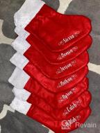 img 1 attached to Set Of 4 Buffalo Plaid Christmas Stockings For Festive Xmas Décor By Shareconn review by Damon Fuqua