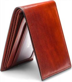 img 3 attached to 👝 Bosca Leather Collection Continental Wallet in Cognac - Men's Wallets, Card Cases & Money Organizers