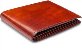 img 2 attached to 👝 Bosca Leather Collection Continental Wallet in Cognac - Men's Wallets, Card Cases & Money Organizers