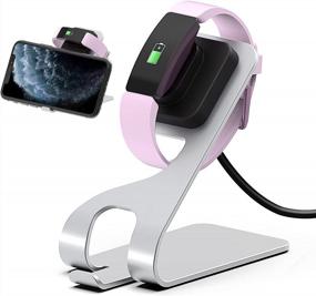 img 4 attached to Replacement Charging Dock Stand Cradle With 5FT USB Cable For Fitbit Inspire HR, Inspire And Ace 2 Smartwatch