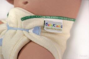 img 2 attached to Ultimate Comfort and Absorbency: 👶 BabyKicks 3 Pack Prefold Diapers, x-Large