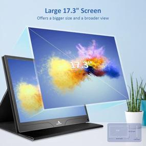 img 1 attached to NexiGo Portable FreeSync Speakers Expansion 17.3", 3840X2160, High Dyna, Built In Speakers, NG17QH