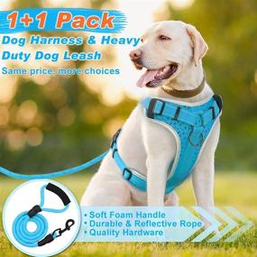 img 3 attached to 🐾 Supet No Pull Dog Harness - Adjustable Reflective Pet Vest Harness with Easy Control Handle, Includes Free Leash - Heavy Duty & No Choke Harness for Small Medium Large Dogs