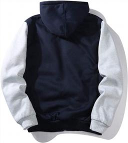 img 2 attached to Warm Up This Winter With Men'S Heavyweight Zip Up Hoodie - Fleece Sherpa Lined Sweatshirt Jacket