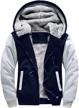 warm up this winter with men's heavyweight zip up hoodie - fleece sherpa lined sweatshirt jacket logo
