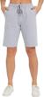 stelle women's 7"/ 10" bermuda shorts long athletic casual jersey sweat shorts with pockets for walking summer logo