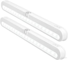 img 4 attached to T01L Светодиодный светильник для шкафа - BLS Super Bright 20 LED Подсветка шкафа Питание от батареи / вход постоянного тока Беспроводной датчик движения