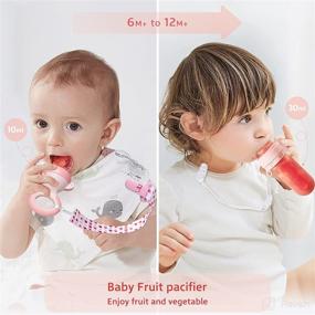 img 2 attached to 🍼 Termichy Baby Food Feeder: Pacifier for Teething Relief & first Stage Feeding with Soft Silicone Spoon