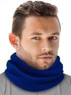 🧣 зимний двухслойный греющий шарф для шеи логотип