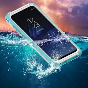 img 3 attached to Водонепроницаемый чехол для Samsung Galaxy S8 Plus — сертифицирован по стандарту IP68, сверхпрочный защитный чехол, противоударный, защищенный от снега и пыли — полностью герметичный дизайн двойного назначения (6,2 дюйма)