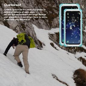 img 2 attached to Водонепроницаемый чехол для Samsung Galaxy S8 Plus — сертифицирован по стандарту IP68, сверхпрочный защитный чехол, противоударный, защищенный от снега и пыли — полностью герметичный дизайн двойного назначения (6,2 дюйма)