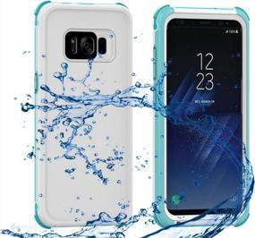 img 4 attached to Водонепроницаемый чехол для Samsung Galaxy S8 Plus — сертифицирован по стандарту IP68, сверхпрочный защитный чехол, противоударный, защищенный от снега и пыли — полностью герметичный дизайн двойного назначения (6,2 дюйма)