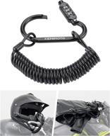 kemimoto motorcycle helmet lock - high security combination pin & cable for helmet, bike, jacket, and bag логотип