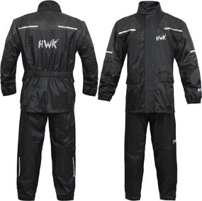 img 2 attached to HWK Motorcycle Reflective Waterproof Rainsuit Motorcycle & Powersports