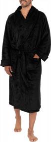 img 4 attached to Experience Ultimate Comfort With IZOD Men'S Comfort-Soft Fleece Robe