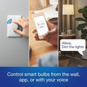 img 1 attached to Lutron Aurora Smart Dimmer Switch For Philips Hue Bulbs | Easy Installation With Screwdriver | Z3-1BRL-WH-L0-A