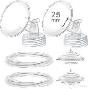 img 4 attached to Maymom Pump Parts: Compatible Replacement for Spectra Breastpumps - S2, S1, 9 Plus. Incl. Backflow Protector, Tubing & 25mm Flange Accessories