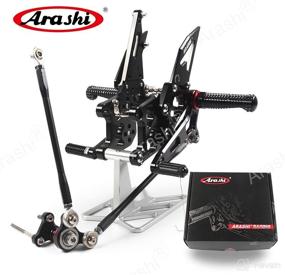 img 4 attached to 🔧 Upgraded Arashi Rearsets for Honda CBR600RR 2007-2008: Adjustable Footrests, Foot Peg Rear Sets, Motorcycle Accessories, CBR 600 CBR600 RR 600RR Black 07 08