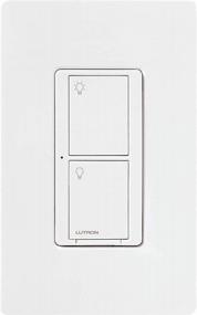img 3 attached to Lutron Caseta PDW-5ANS-WH-A 5A Smart Home Switch With Wallplate, Compatible With Alexa, Apple HomeKit And Google Assistant For Ceiling Fans, LED Bulbs, Incandescent & Halogen - White