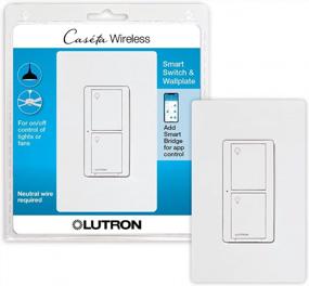 img 4 attached to Lutron Caseta PDW-5ANS-WH-A 5A Smart Home Switch With Wallplate, Compatible With Alexa, Apple HomeKit And Google Assistant For Ceiling Fans, LED Bulbs, Incandescent & Halogen - White