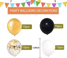 img 3 attached to Set Of 60 Latex Balloons With Confetti, Perfect For Party Decorations, Weddings, Birthdays, Baby Showers, And Bachelorettes - Great Christmas Gift Idea (Set 3)