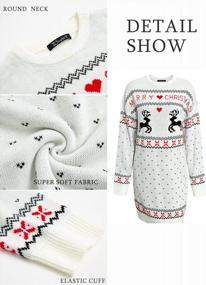 img 3 attached to Get Festive With Glamaker'S Cute Ugly Christmas Oversized Sweater Dress For Women