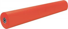 img 4 attached to Orange 63100 3Ft X 1000Ft Lightweight Kraft Paper Roll By Pacon Rainbow Duo-Finish