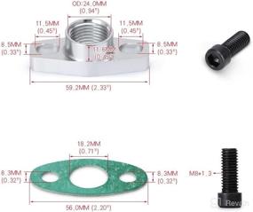 img 3 attached to PQY 36-Inch Turbo Oil Feed, Return, and Drain Line Kit for T3 T4 T3/T4 T70 T66 TO4E Turbo