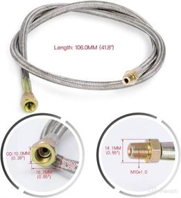 img 1 attached to PQY 36-Inch Turbo Oil Feed, Return, and Drain Line Kit for T3 T4 T3/T4 T70 T66 TO4E Turbo