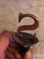 img 1 attached to Bronze Reusable Wine Stopper With Stainless Steel Letter A - Perfect Funny Gift For Wine Lovers review by David Gagnon