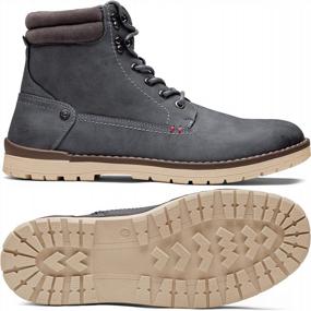 img 3 attached to Men'S Chukka Boots By Vostey: Ideal For Motorcycle, Casual And Hiking Purposes