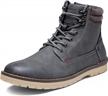 men's chukka boots by vostey: ideal for motorcycle, casual and hiking purposes logo