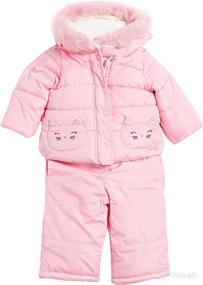 img 4 attached to ❄️ Carter's Baby-Girls Heavyweight 2-Piece Skisuit Snowsuit: Ultimate Winter Protection for Your Little One