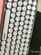 img 1 attached to FELICON Mini Portable Wireless Keyboard - 84 Keys For Android, Windows, PC & Tablet-Dark For Home And Office In White review by Junior Andreano