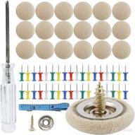 homtone 60pcs car roof headliner repair button kit, headliner pins, beige fabric w/ installation tool - enhanced seo логотип