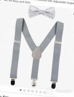 img 1 attached to Hanerdun Adjustable Suspender Bowtie: Stylish 🎀 Accessories and Bow Ties for Boys and Girls review by Charles Mathews