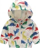 cartoon zip hooded windproof raincoat for toddler boys and girls - tenmet rain jacket logo