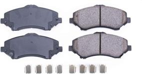 img 1 attached to 🔵 17-1273 Power Stop Z17 Front Ceramic Brake Pads with Hardware