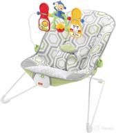 👶 fisher-price baby bouncer geo meadow: soothing and play seat for infants - multi-faceted delight! logo