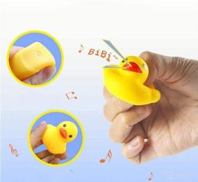 img 1 attached to 12 PCS Yellow Rubber Ducks: Fun Floating Bath Toys for Toddlers, Kids, Boys, Girls – Squeak & Float in Baby Showers & Pools