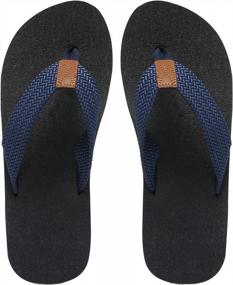 img 4 attached to MAIITRIP Men'S Soft Comfort Flip Flops (Men'S Sizes 7-15)