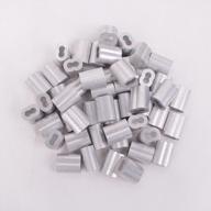 5/32" 50pcs higood aluminum crimping loop sleeve for wire rope and cable логотип