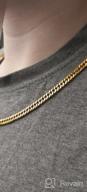img 1 attached to 🔗 Miami Cuban Link Chain Necklace, Stainless Steel/18K Gold Plated, Curb Chains for Men Women, 5mm/7mm/10mm/13.5mm Wide, 18" 20" 22" 24" 26" 28" 30" Length review by Justin Newport