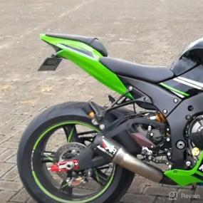 img 2 attached to Держатель номерного знака Xitomer ZX-10R и аккуратная задняя часть кузова: Подходит для 2016-2022 + оригинальных/стандартных и запасных сигналов поворота