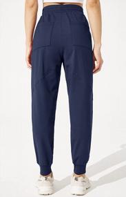 img 3 attached to Water-Resistant Fleece-Lined Women'S Joggers: High-Waisted Thermal Insulated Sweatpants With Pockets By Libin