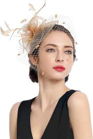 img 3 attached to Women Fascinators Kentucky Headband Wedding Women's Accessories : Special Occasion Accessories