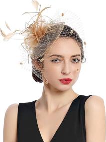 img 2 attached to Women Fascinators Kentucky Headband Wedding Women's Accessories : Special Occasion Accessories