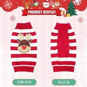 img 1 attached to 🐶 TENGZHI Dog Christmas Sweater Pet Costume XXS Cat Ugly Christmas Sweater Fall Puppy Jumper Dog Outfit for Small Medium Dogs Girl" - "TENGZHI Dog Christmas Sweater Pet Costume XS Ugly Christmas Sweater for Cats and Dogs - Fall Puppy Jumper Outfit for Small and Medium Sized Dogs - Girl